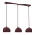 Lestenec na kablu SOOL 3xE27/15W/230V bordo