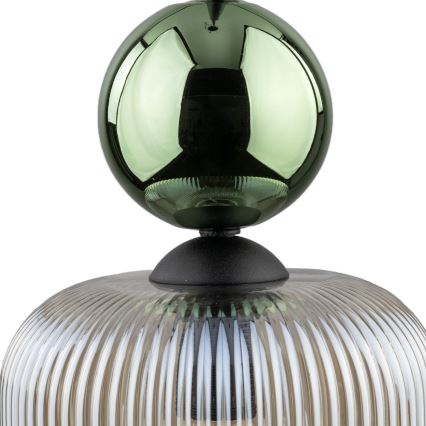 Lestenec na kablu SOPHIA 1xE14/10W/230V črna/zelena/dimno bež
