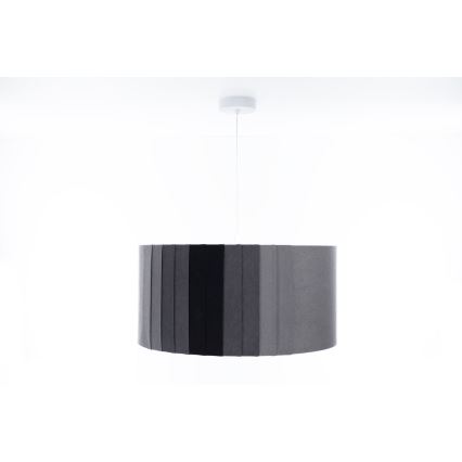 Lestenec na kablu STRIPES 1xE27/60W/230V premer 40 cm siv