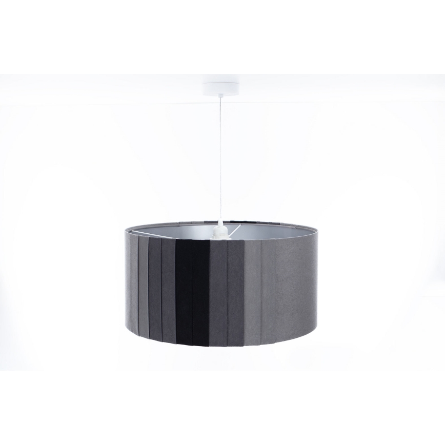 Lestenec na kablu STRIPES 1xE27/60W/230V premer 40 cm siv