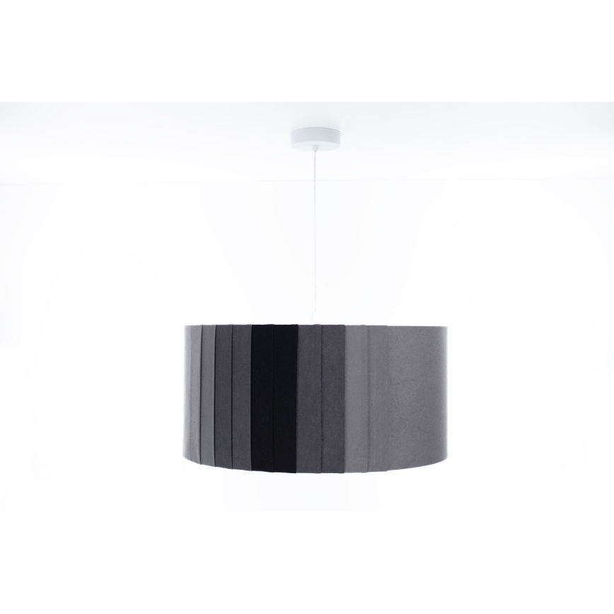 Lestenec na kablu STRIPES 1xE27/60W/230V, premer 60 cm, siva