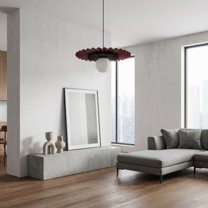 Lestenec na kablu UMBRA 1xG9/8W/230V črna/rdeča