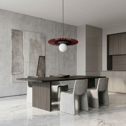 Lestenec na kablu UMBRA 1xG9/8W/230V črna/rdeča