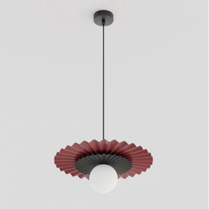 Lestenec na kablu UMBRA 1xG9/8W/230V črna/rdeča