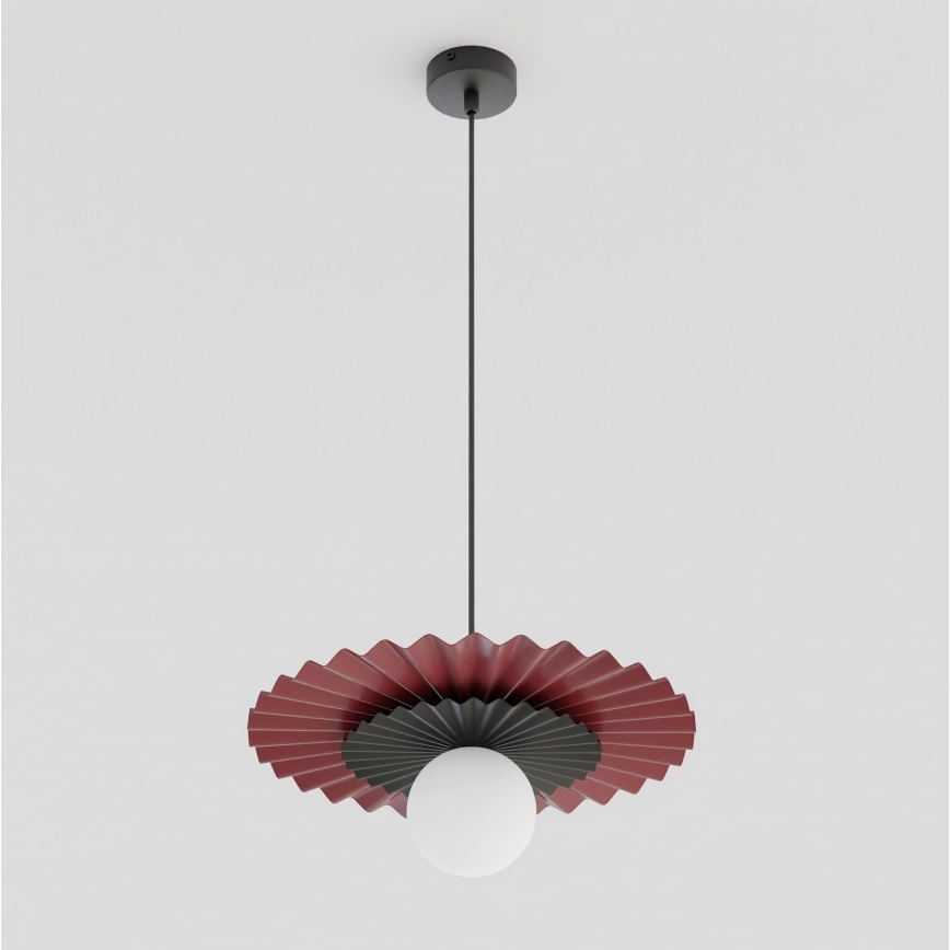 Lestenec na kablu UMBRA 1xG9/8W/230V črna/rdeča