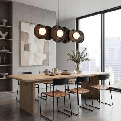 Lestenec na kablu UMBRA 6xG9/8W/230V črn