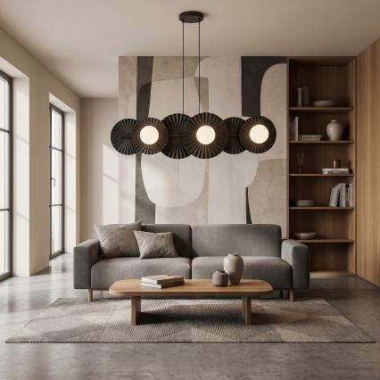 Lestenec na kablu UMBRA 6xG9/8W/230V črn