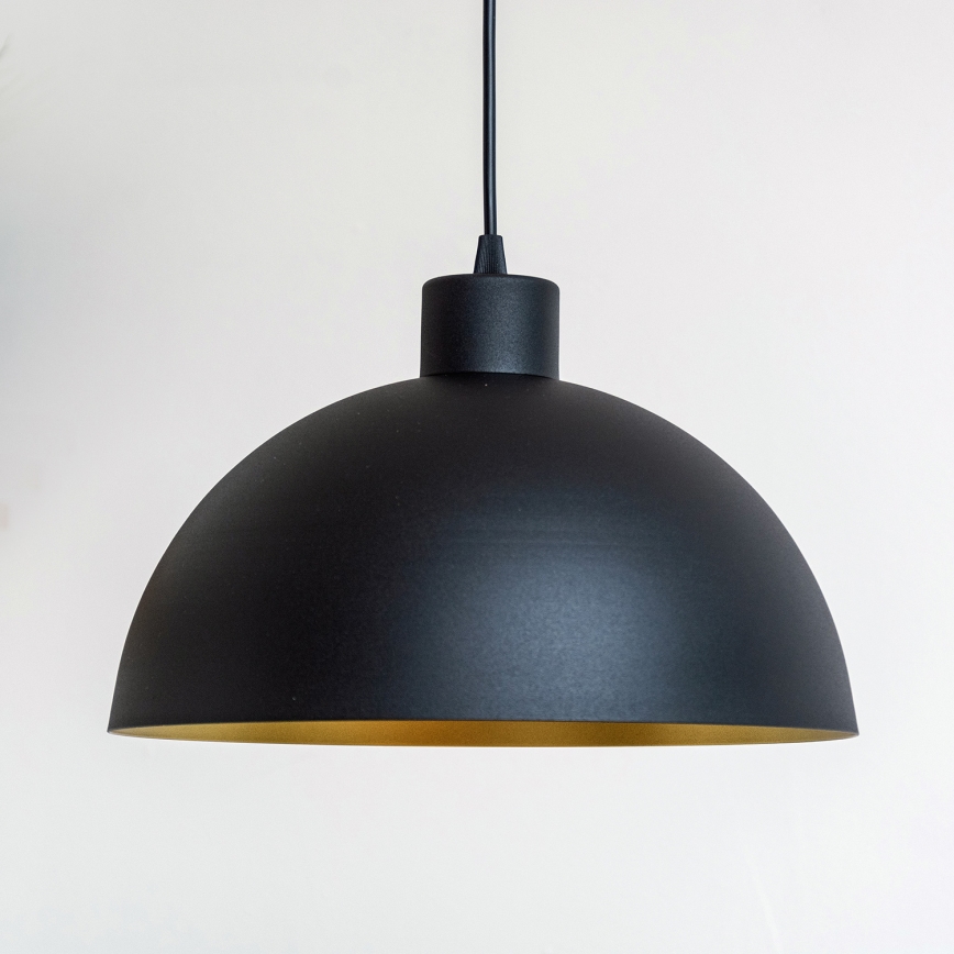 Lestenec na kablu VESPER 1xE27/15W/230 premer 30 cm črna/zlata
