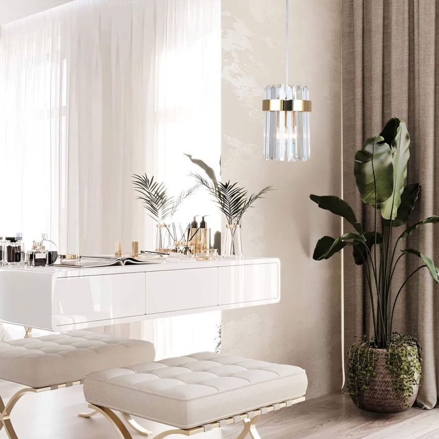 Lestenec na kablu VETRO 1xE14/10W/230V zlata