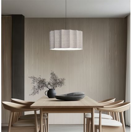 Lestenec na kablu WAVY 1xE27/14W/230V siva