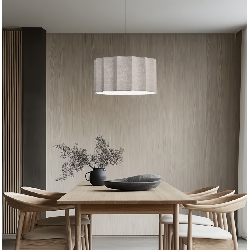 Lestenec na kablu WAVY 1xE27/14W/230V siva