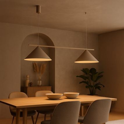 Lestenec na lanku CAPITAL 2xGX53/15W/230V taupe