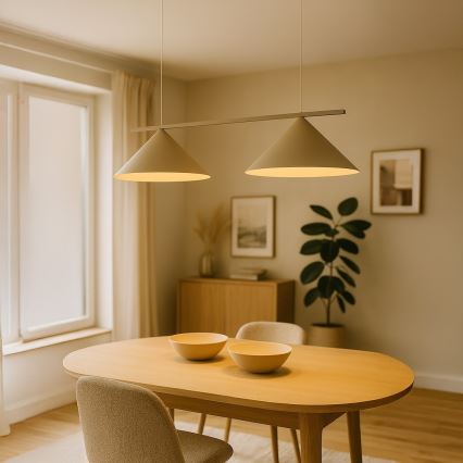 Lestenec na lanku CAPITAL 2xGX53/15W/230V taupe