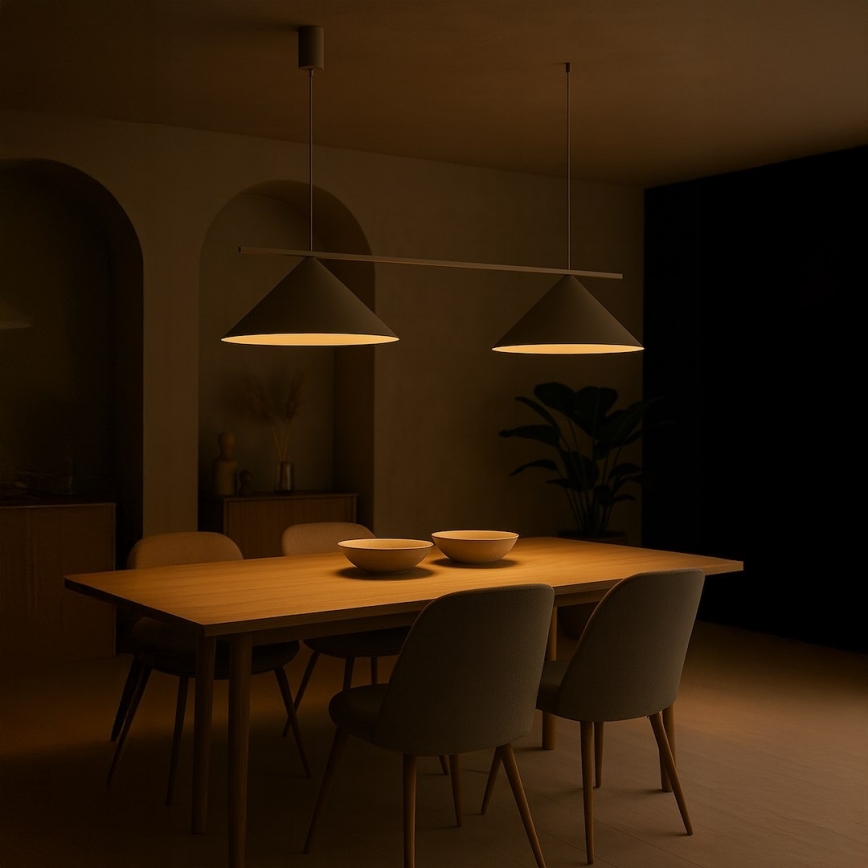 Lestenec na lanku CAPITAL 2xGX53/15W/230V taupe