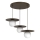Lestenec na lanku FLAT 3xE27/15W/230V rjav