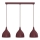 Lestenec na lanku NOAK CLASSIC 3xE27/15W/230V bordo