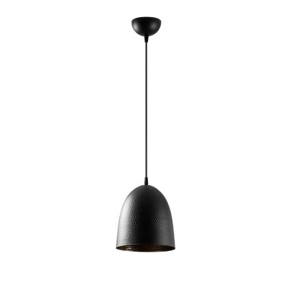 Lestenec na lanku TATTOO 1xE27/40W/230V, Ø 20 cm, črna