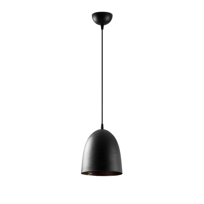 Lestenec na lanku TATTOO 1xE27/40W/230V, Ø 20 cm, črna