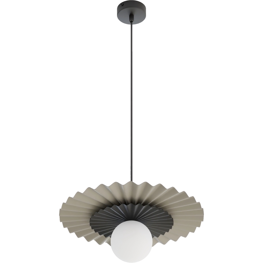 Lestenec na lanku UMBRA 1xG9/8W/230V črna/bež