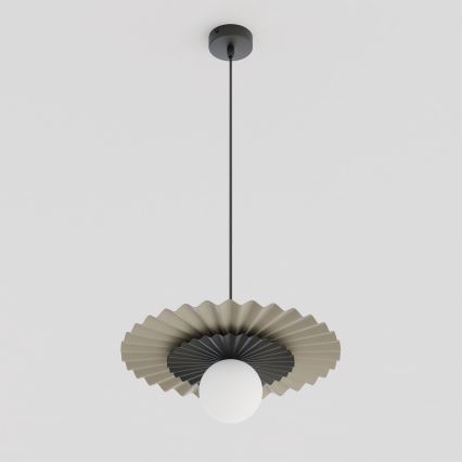 Lestenec na lanku UMBRA 1xG9/8W/230V črna/bež