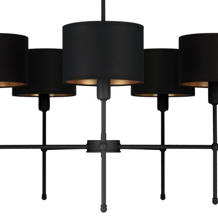 Lestenec na palici MADELA 5xE14/40W/230V črna