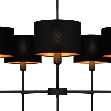 Lestenec na palici MADELA 5xE14/40W/230V črna