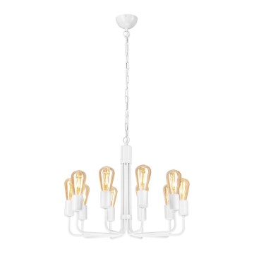 Lestenec na verigi 10xE27/60W/230V bel