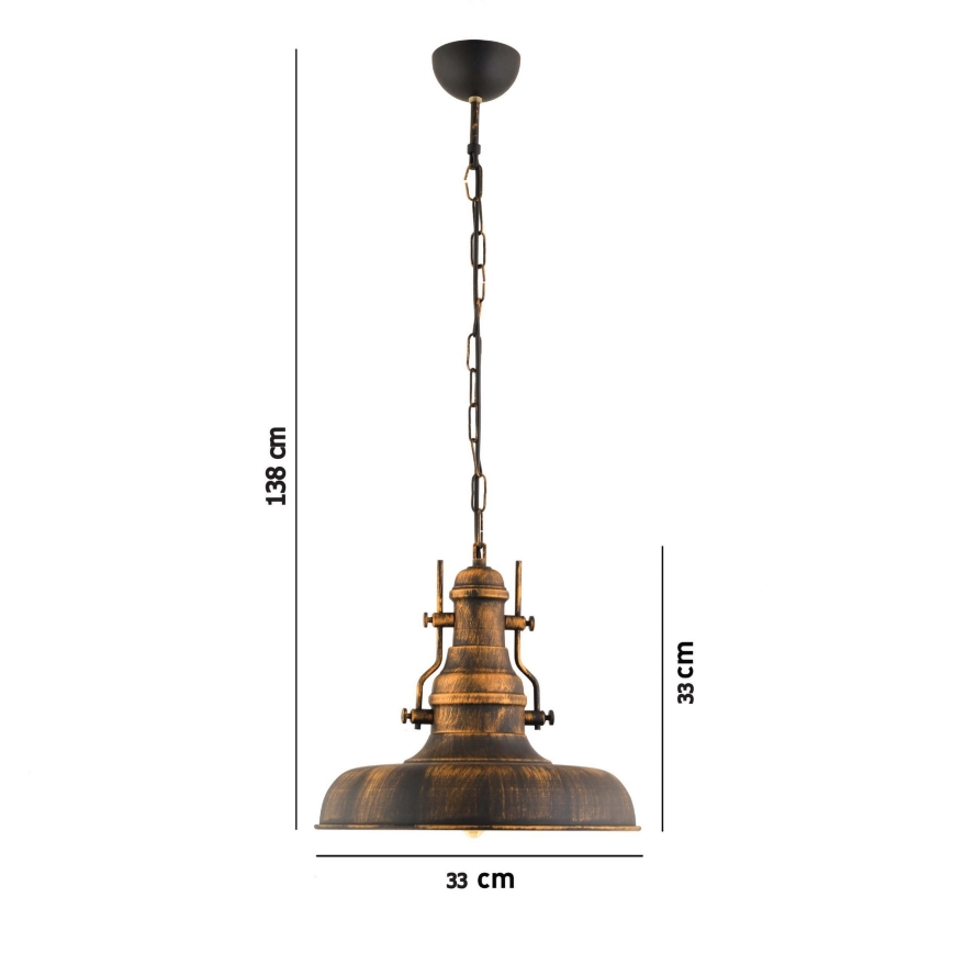 Lestenec na verigi 1xE27/40W/230V bron