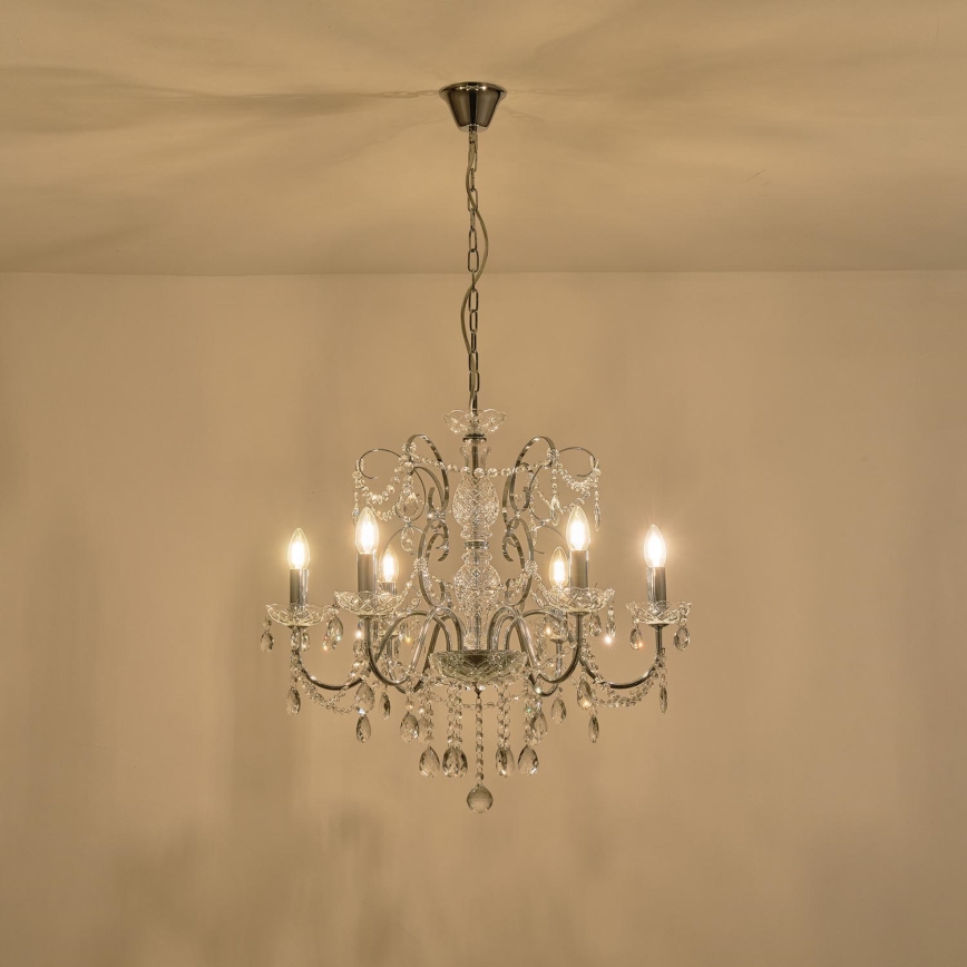 Lestenec na verigi 6xE14/15W/230V