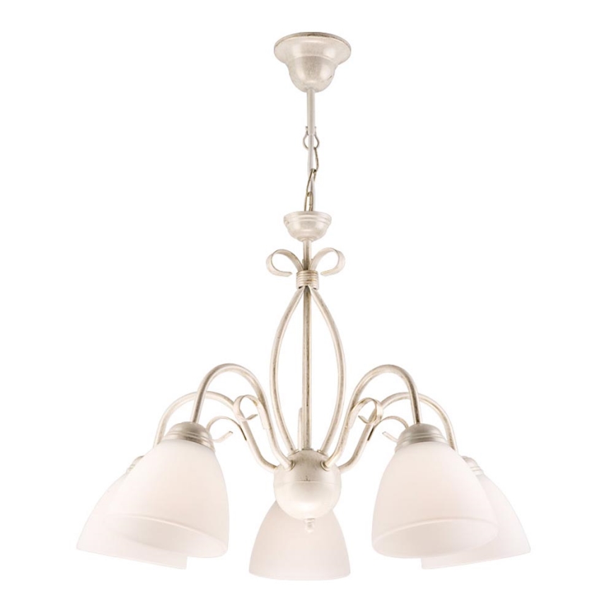 Lestenec na verigi ADELLE 5xE27/60W/230V