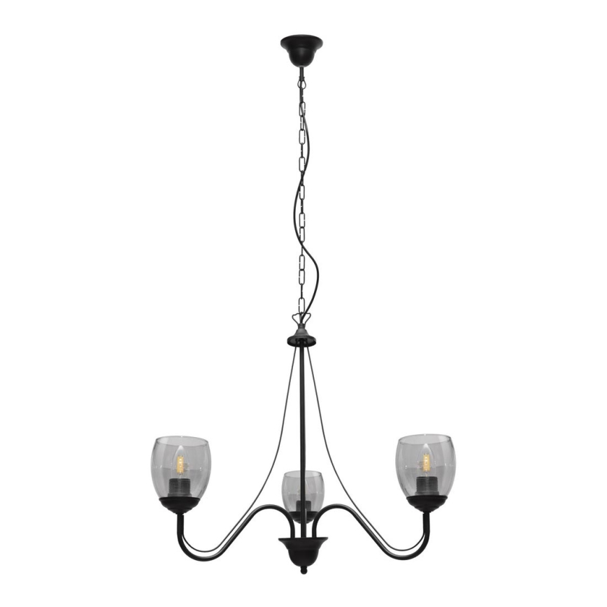 Lestenec na verigi ALLENA 3xE27/15W/230V