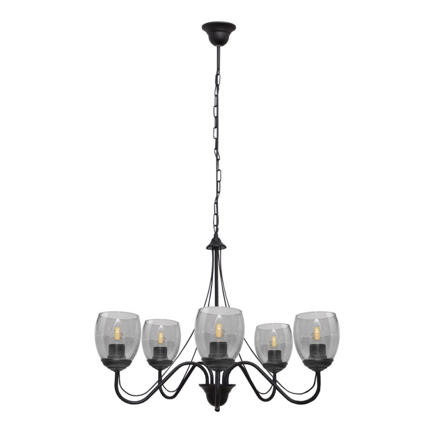Lestenec na verigi ALLENA 5xE27/15W/230V