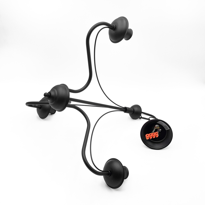 Lestenec na verigi ANTON 3xE14/15W/230V črna