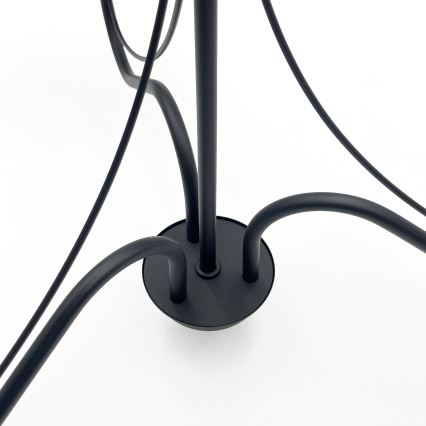 Lestenec na verigi ANTON 3xE14/15W/230V črna