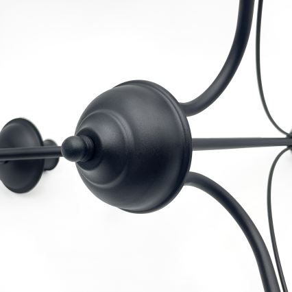 Lestenec na verigi ANTON 3xE14/15W/230V črna