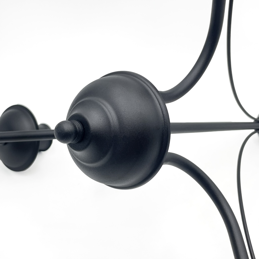 Lestenec na verigi ANTON 3xE14/15W/230V črna