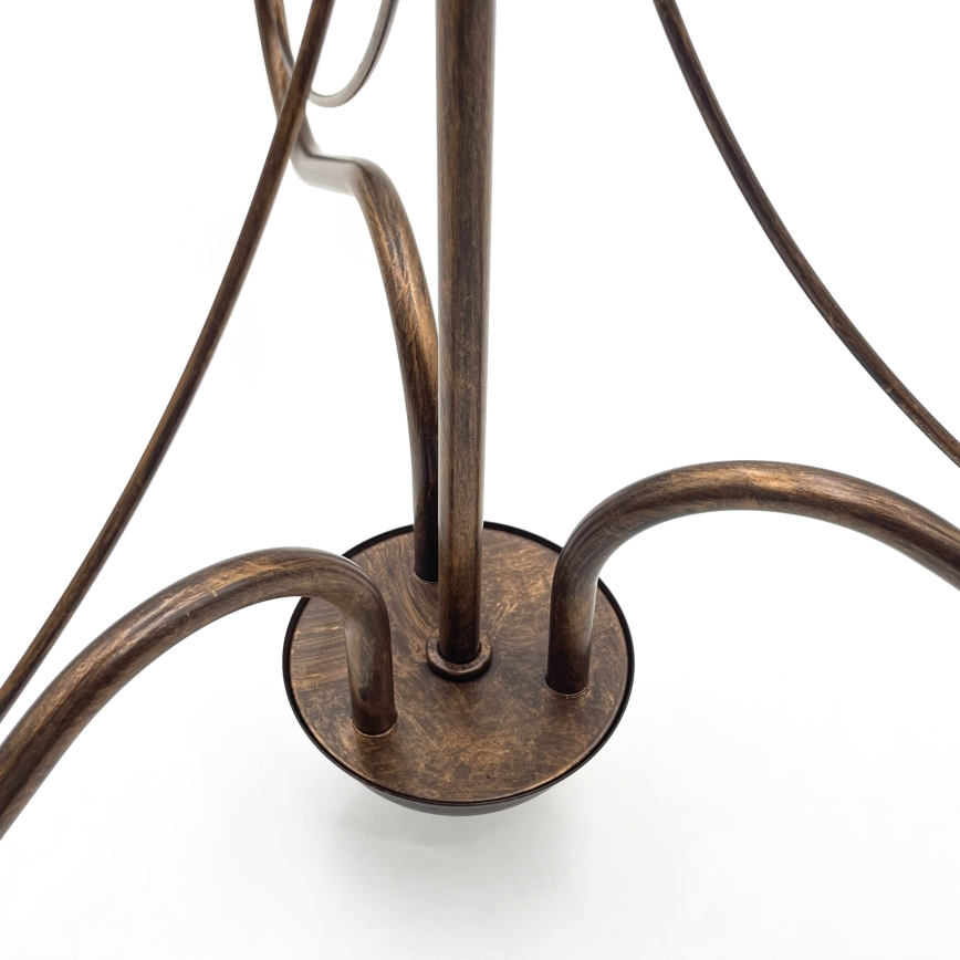 Lestenec na verigi ANTON 3xE14/15W/230V v bronzi