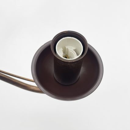 Lestenec na verigi ANTON 3xE14/15W/230V v bronzi