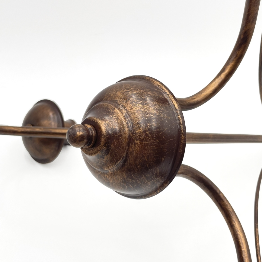 Lestenec na verigi ANTON 3xE14/15W/230V v bronzi