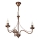 Lestenec na verigi ANTON 3xE14/15W/230V v bronzni barvi