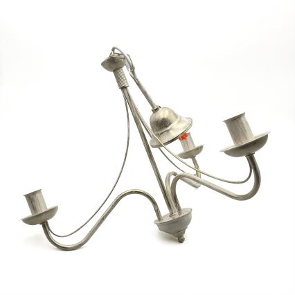 Lestenec na verigi ANTON 3xE14/60W/230V, bela patina