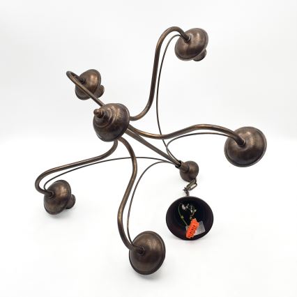 Lestenec na verigi ANTON 5xE14/15W/230V bronast