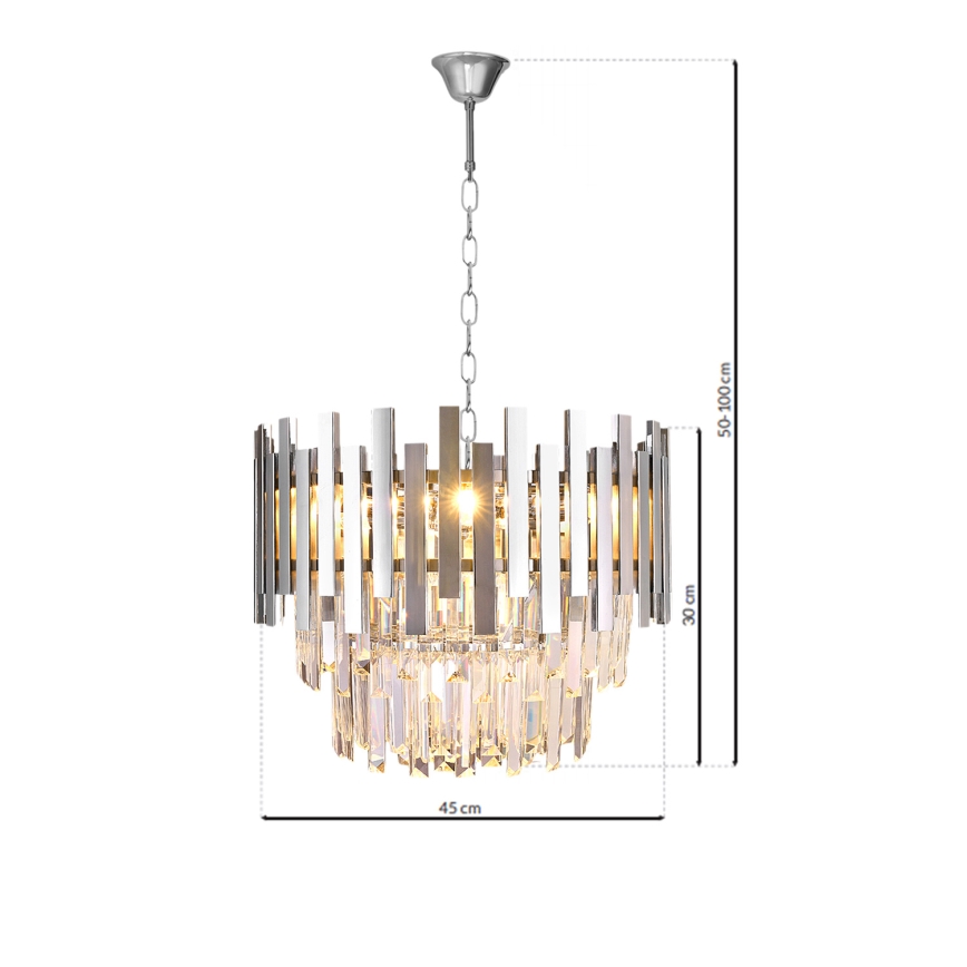 Lestenec na verigi ASPEN 6xE14/40W/230V