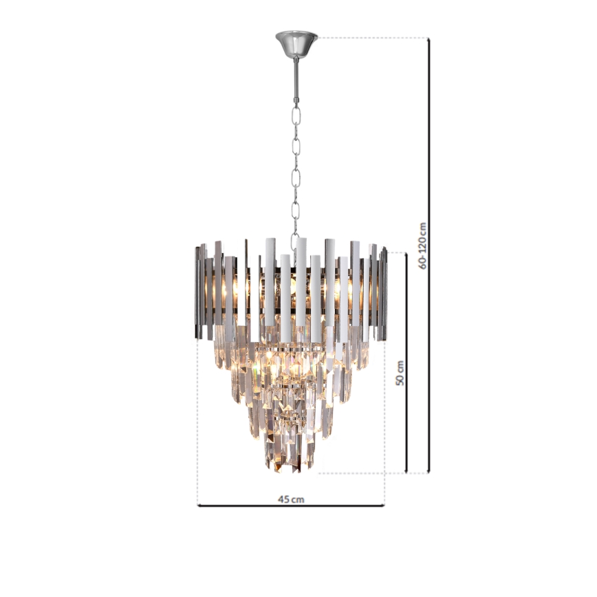 Lestenec na verigi ASPEN 9xE14/40W/230V