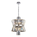 Lestenec na verigi AURELIA 8xE14/40W/230V mat krom