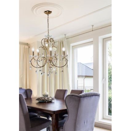 Lestenec na verigi AURORA 5xE14/40W/230V