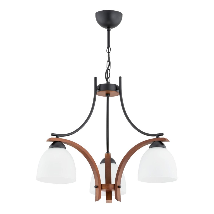 Lestenec na verigi BAFIA 3xE27/15W/230V rjava