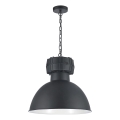 Lestenec na verigi BJORN 1xE27/60W/230V, črn