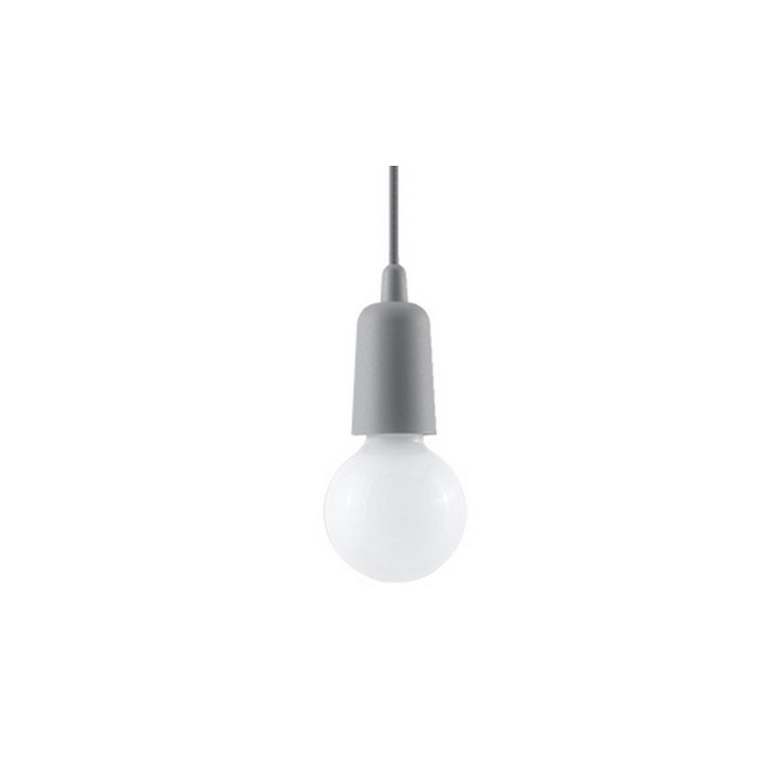 Lestenec na verigi DIEGO 1xE27/60W/230V siv