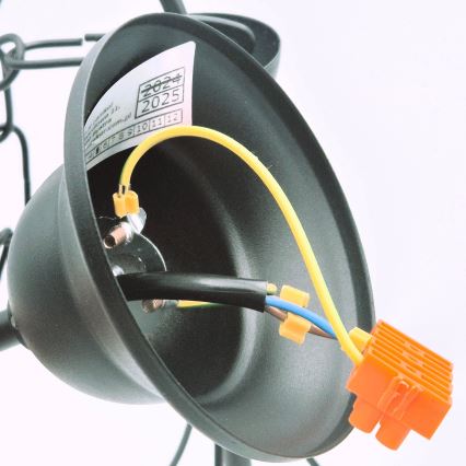Lestenec na verigi DONATO 3xE14/40W/230V črna